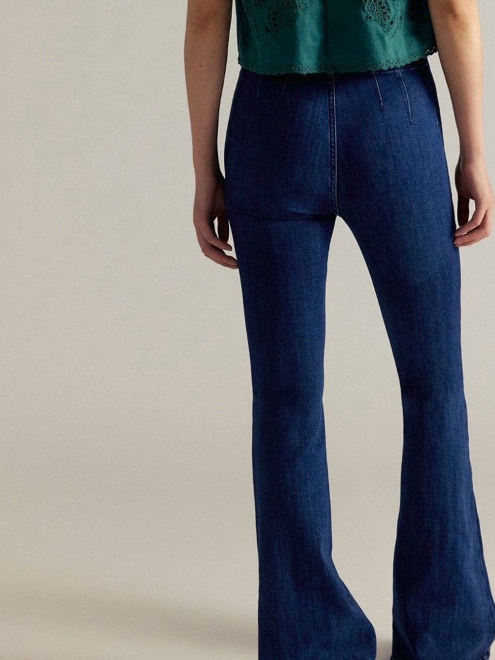 NWT Free People We The Free Jayde Flare Jeans- Night Sky - Picture 5 of 16